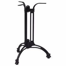 vidaXL Bistro Table Leg Replacement Table Legs Desk Leg Black Cast Aluminium - 60 x 72 cm