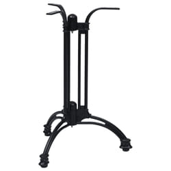 vidaXL Bistro Table Leg Replacement Table Legs Desk Leg Black Cast Aluminium - 60 x 72 cm
