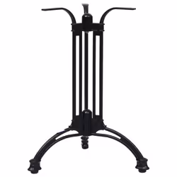 vidaXL Bistro Table Leg Replacement Table Legs Desk Leg Black Cast Aluminium - 60 x 72 cm