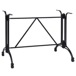 vidaXL Bistro Table Leg Replacement Table Legs Desk Leg Black Cast Aluminium - 93 x 60 x 72 cm