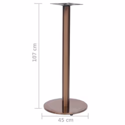 vidaXL Bistro Table Leg Replacement Table Legs Desk Furniture Leg Cast Iron - 45 x 107 cm