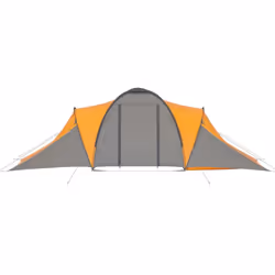 vidaXL Camping Tent 6 Persons Grey and Orange Outdoor Hiking Sleeping House - Additional view 5
