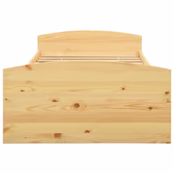 vidaXL Solid Wood Pine Bed Frame with 2 Drawers 90x200 cm Home Wooden Bedstead