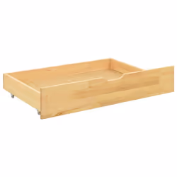 vidaXL Solid Wood Pine Bed Frame with 2 Drawers 90x200 cm Home Wooden Bedstead - Additional view 5
