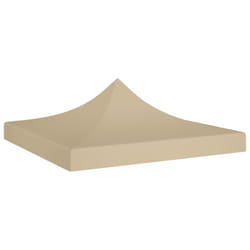 vidaXL Party Tent Roof Beige 270 g/mÂ² Replacement Canopy Gazebo Top Cover