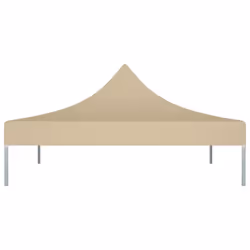 vidaXL Party Tent Roof Beige 270 g/mÂ² Replacement Canopy Gazebo Top Cover
