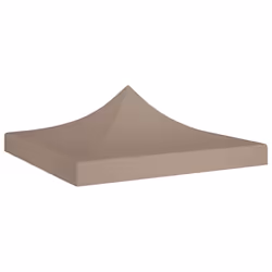vidaXL Party Tent Roof Taupe 270 g/m² Replacement Canopy Gazebo Top Cover
