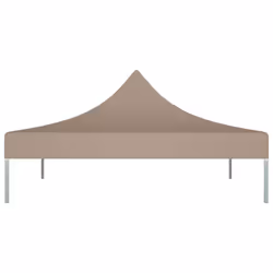 vidaXL Party Tent Roof Taupe 270 g/mÂ² Replacement Canopy Gazebo Top Cover - Additional view 5