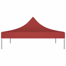 vidaXL Party Tent Roof Burgundy 270 g/mÂ² Replacement Canopy Gazebo Top Cover