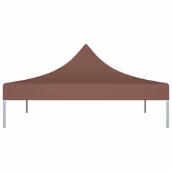 vidaXL Party Tent Roof Brown 270 g/mÂ² Replacement Canopy Gazebo Top Cover