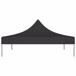 vidaXL Party Tent Roof Black 270 g/mÂ² Replacement Canopy Gazebo Top Cover