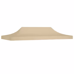 vidaXL Party Tent Roof 6x3 m Beige 270 g/m² Replacement Canopy Gazebo Cover