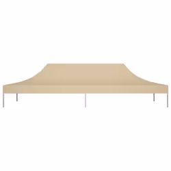 vidaXL Party Tent Roof 6x3 m Beige 270 g/mÂ² Replacement Canopy Gazebo Cover