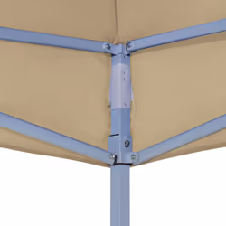 vidaXL Party Tent Roof 6x3 m Beige 270 g/mÂ² Replacement Canopy Gazebo Cover - Additional view 4