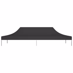 vidaXL Party Tent Roof 6x3 m Black 270 g/mÂ² Replacement Canopy Gazebo Cover