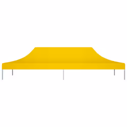 vidaXL Party Tent Roof 6x3 m Yellow 270 g/mÂ² Replacement Canopy Gazebo Cover