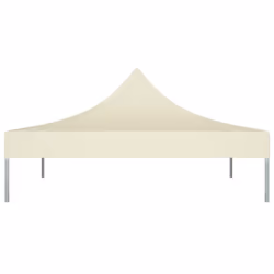 vidaXL Party Tent Roof 2x2 m Cream 270 g/mÂ² Replacement Canopy Gazebo Cover