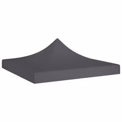 vidaXL Party Tent Roof 2x2 m Anthracite 270 g/m² Replacement Gazebo Cover