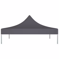 vidaXL Party Tent Roof 2x2 m Anthracite 270 g/mÂ² Replacement Gazebo Cover