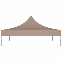 vidaXL Party Tent Roof 2x2 m Taupe 270 g/mÂ² Replacement Canopy Gazebo Cover