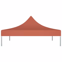 vidaXL Party Tent Roof 2x2 m Terracotta 270 g/mÂ² Replacement Gazebo Cover - Additional view 2