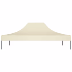vidaXL Party Tent Roof 4x3 m Cream 270 g/mÂ² Replacement Canopy Gazebo Cover