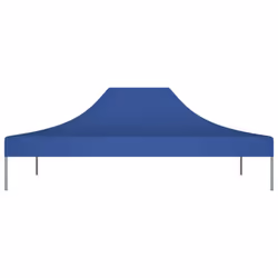 vidaXL Party Tent Roof 4x3 m Blue 270 g/mÂ² Replacement Canopy Gazebo Cover