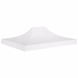 vidaXL Party Tent Roof 4x3 m White 270 g/mÂ² Replacement Canopy Gazebo Cover