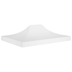 vidaXL Party Tent Roof 4x3 m White 270 g/mÂ² Replacement Canopy Gazebo Cover