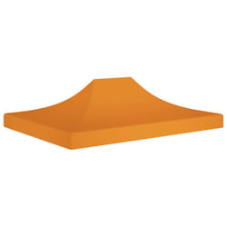 vidaXL Party Tent Roof 4x3 m Orange 270 g/mÂ² Replacement Canopy Gazebo Cover