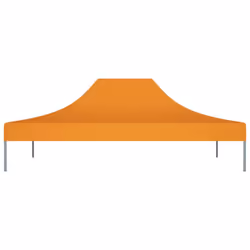 vidaXL Party Tent Roof 4x3 m Orange 270 g/mÂ² Replacement Canopy Gazebo Cover