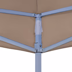 vidaXL Party Tent Roof 4x3 m Taupe 270 g/mÂ² Replacement Canopy Gazebo Cover - Additional view 4