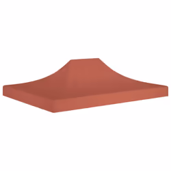 vidaXL Party Tent Roof 4x3 m Terracotta 270 g/m² Replacement Canopy Cover