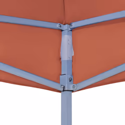 vidaXL Party Tent Roof 4x3 m Terracotta 270 g/mÂ² Replacement Canopy Cover - Additional view 4