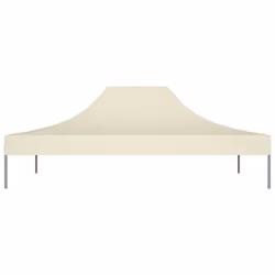 vidaXL Party Tent Roof 4.5x3 m Cream 270 g/mÂ² Replacement Canopy Gazebo Cover - Additional view 2