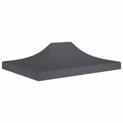 vidaXL Party Tent Roof 4.5x3 m Anthracite 270 g/mÂ² Replacement Canopy Cover