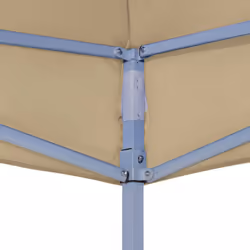 vidaXL Party Tent Roof 4.5x3 m Beige 270 g/mÂ² Replacement Canopy Gazebo Cover - Additional view 4