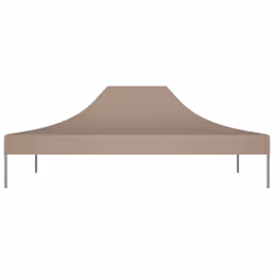 vidaXL Party Tent Roof 4.5x3 m Taupe 270 g/mÂ² Replacement Canopy Gazebo Cover