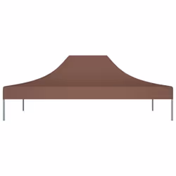vidaXL Party Tent Roof 4.5x3 m Brown 270 g/mÂ² Replacement Canopy Gazebo Cover