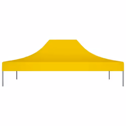 vidaXL Party Tent Roof 4.5x3 m Yellow 270 g/mÂ² Replacement Canopy Gazebo Cover - Additional view 2