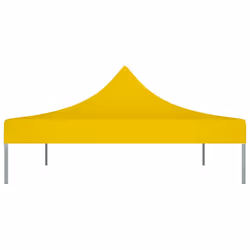 vidaXL Party Tent Roof 4.5x3 m Yellow 270 g/mÂ² Replacement Canopy Gazebo Cover - Additional view 3