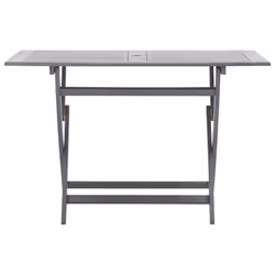 vidaXL Solid Acacia Wood Garden Dining Set 7 Piece Grey Furniture Outdoot - Additional view 5