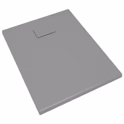 vidaXL Shower Base Tray SMC Grey 90x70 cm Modern Bathroom Shower Receptor - Additional view 4