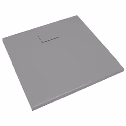 vidaXL Shower Base Tray SMC Grey 90x80 cm Modern Bathroom Shower Receptor - Additional view 4