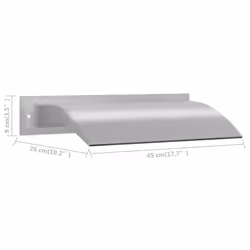 vidaXL Pool Fountain Silver Stainless Steel Home Garden Pool Water Fountain - Additional view 7