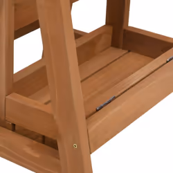 vidaXL Solid Firwood Foldable Step Stool Ladder Scaffolding Step up Stool - Additional view 5