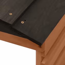 vidaXL Firwood Robotic Lawn Mower Garage Black and Brown Lawnmower Shed Roof - Additional view 5