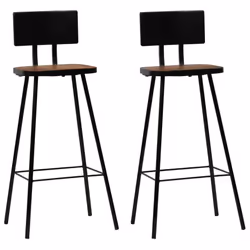 vidaXL Bar Set 3 Piece White Dining Table and Chairs Kitchen Home Furniture - Additional view 6