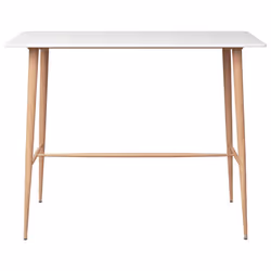 vidaXL Bar Set 3 Piece Dining Table&Chairs Home Furniture Kitchen White/Black - white - Additional view 2