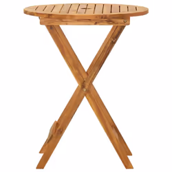 vidaXL Solid Acacia Wood Folding Garden Dining Set 3 Piece Furniture Outdoor